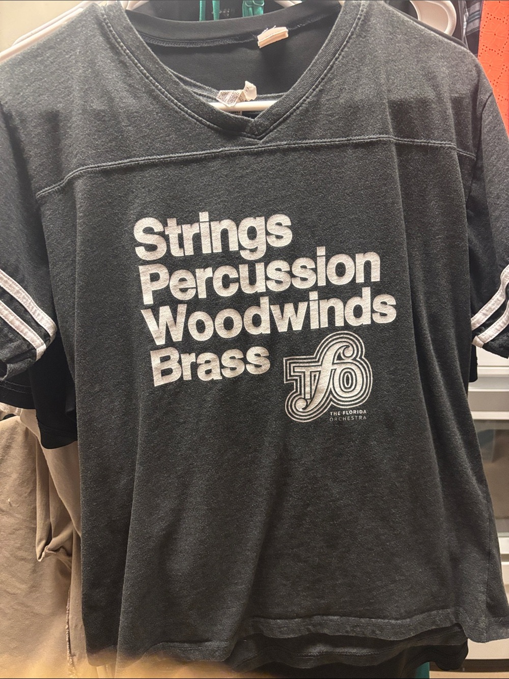 Gray Vintage-Style 'Strings Percussion Woodwinds Brass' The Florida Orchestra ts
